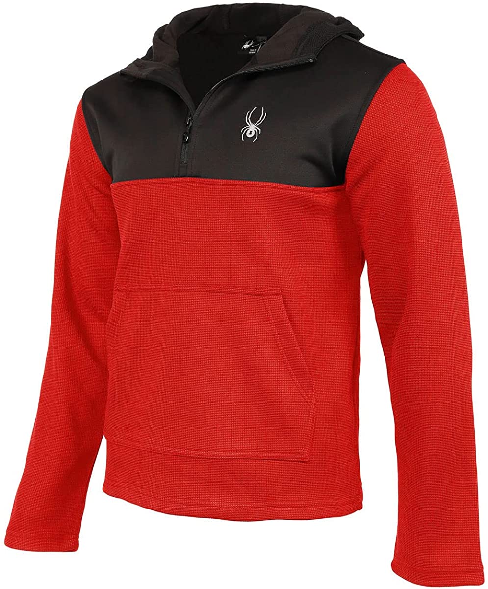  Spyder Men's Boundless Half Zipper Pullover Sweater, Black,  Small : Clothing, Shoes & Jewelry