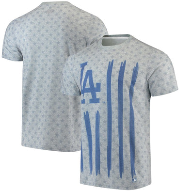 Forever Collectibles MLB Men's Los Angeles Dodgers Big Logo Flag Tee
