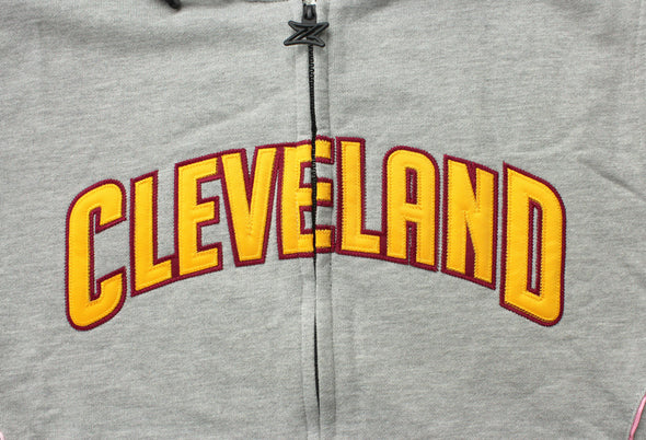 Zipway NBA Men's Cleveland Cavaliers Pixel Short Sleeve Hoodie, Grey