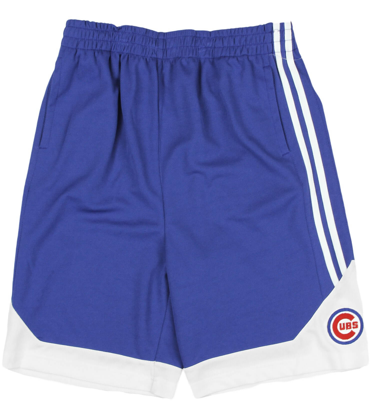 MLB Baseball Kids / Youth Chicago Cubs Striped Shorts - Royal Blue / White - 2XL (18)
