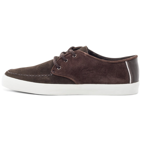 Lacoste Men's Sevrin 116 1 Moc Toe Shoe,Dark Brown Suede,US 10 M