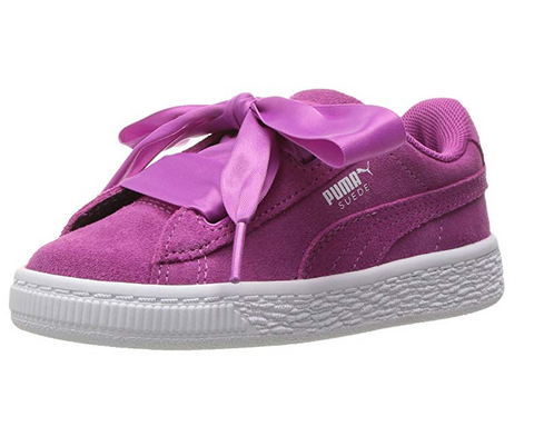 PUMA Kids' Suede Heart Sneakers, Rose Violet