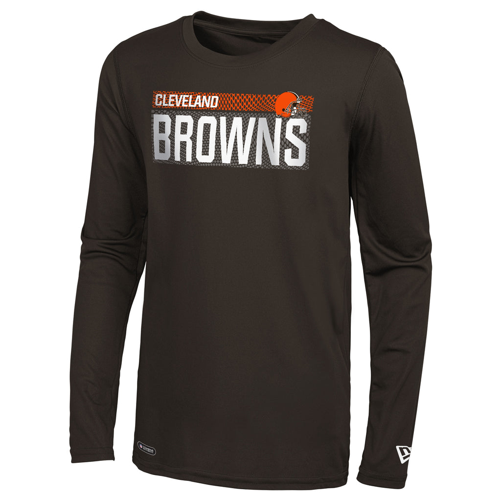 New Era NFL Men's Cleveland Browns Blitz Long Sleeve Performance Tee –  Fanletic