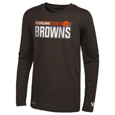 New Era NFL Men's Cleveland Browns Blitz Long Sleeve Performance Tee