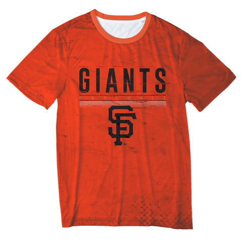 FOCO MLS Men's San Francisco Giants Big Logo Half Tone Tee