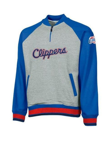 Zipway Los Angeles Clippers NBA Youth 1/4 Zip Pullover Sweatshirt, Gray