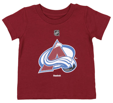 Reebok NHL Little Kids Colorado Avalanche Short Sleeve Team Logo Tee, Burgundy