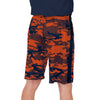 Zubaz Men's NFL Chicago Bears Lightweight Camo Lines Shorts with Logo