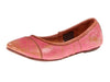 BedStu Step Women's Ballet Flats Shoes - Coral and Silver