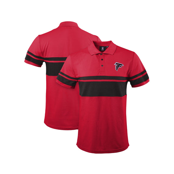 FOCO Men's NFL Atlanta Falcons Stripe Polo Shirt