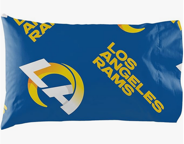 Northwest NFL Los Angeles Rams ROTARY 5PC TWIN BED IN BAG SET
