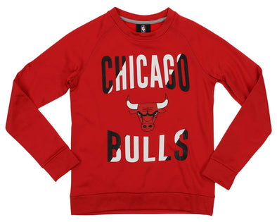 Outerstuff NBA Youth/Kids Chicago Bulls Performance Fleece Crew Neck Sweatshirt