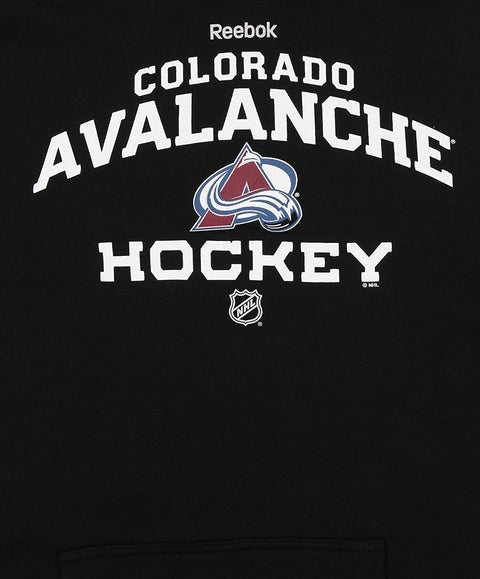 Reebok NHL Men's Colorado Avalanche Logo Crest Basic Pullover Fleece Hoodie