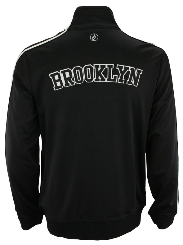 FISLL NBA Basketball Men's Brooklyn Nets Milano Interlock Full Zip Jacket