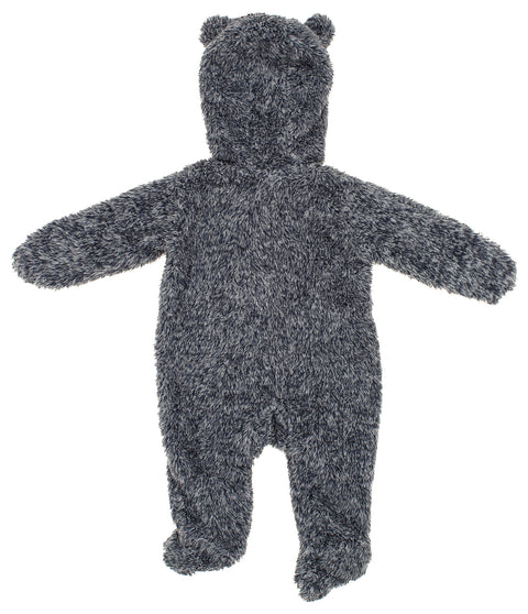 Outerstuff Auburn Tigers NCAA Newborn Game Nap Teddy Fleece Coverall, Heathered Navy