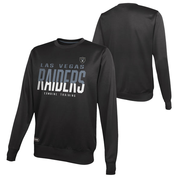 Outerstuff NFL Men's Las Vegas Raiders Pro Style Performance Fleece Sweater