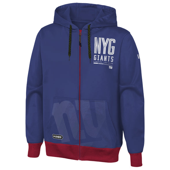 Outerstuff NFL Men's New York Giants 49ers Drop Back Performance Fleece Hoodie