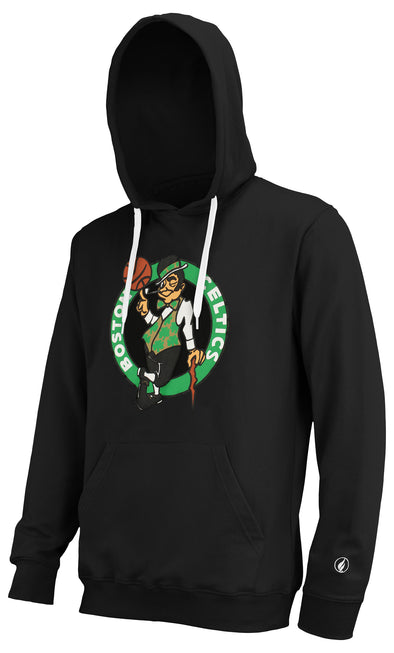 FISLL NBA Men's Boston Celtics Team Color Premium Fleece Hoodie