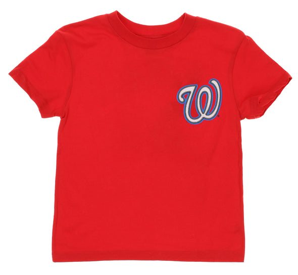 Outerstuff MLB Toddlers Washington Nationals Bryce Harper #34 Player Tee, Red