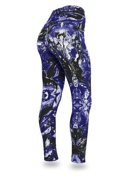 Women's Zubaz Black Baltimore Ravens Swirl Leggings