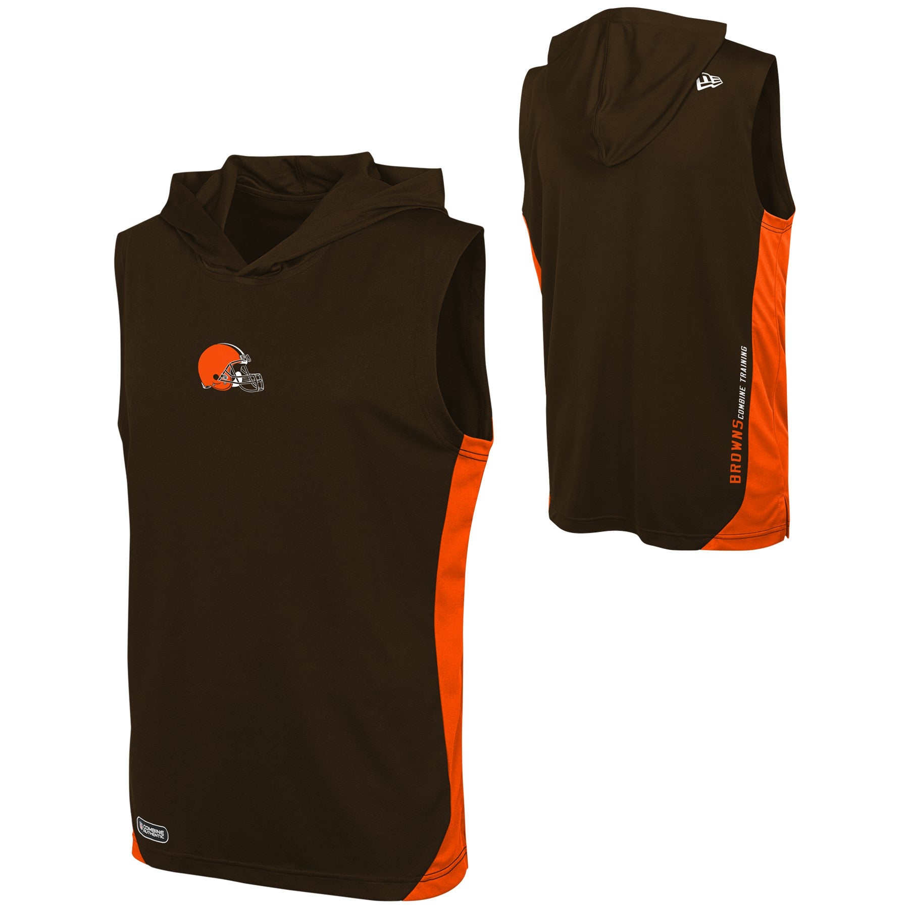 Men's New Era Brown Cleveland Browns Team Muscle Tank Top Size: Small