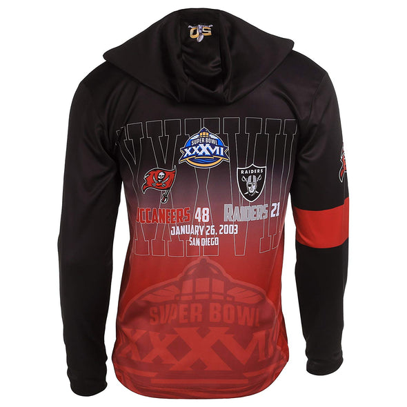 Forever Collectibles NFL Men Tampa Bay Buccaneers Super Bowl Champions Hooded Tee