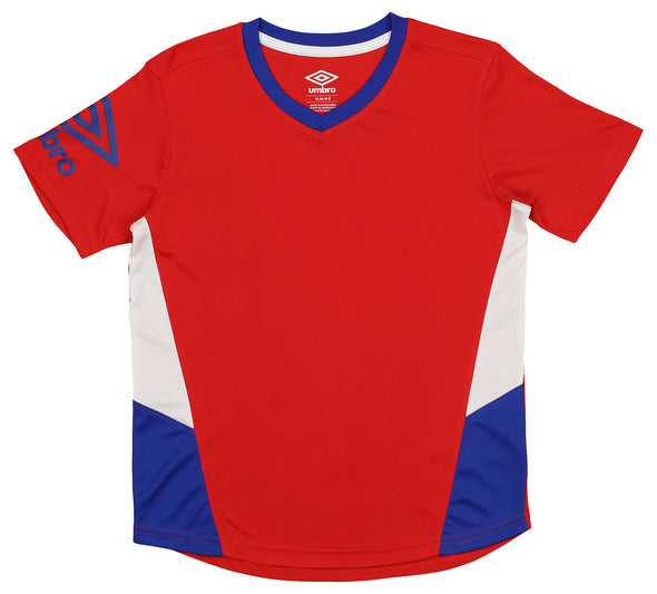 Umbro Boys' Youth Soccer 4-Piece Short Sleeve Tee and Short Set, Color Options