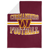 FOCO NFL Washington Commanders Stripe Micro Raschel Plush Throw Blanket, 45 x 60