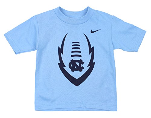 Nike NCAA Toddlers North Carolina Tar Heels Icon Tee Top Shirt, Carolina Blue