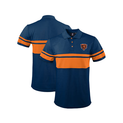 FOCO Men's NFL Chicago Bears Stripe Polo Shirt