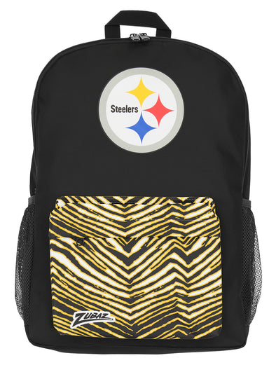 FOCO X ZUBAZ NFL Pittsburgh Steelers Zebra 2 Collab Printed Backpack