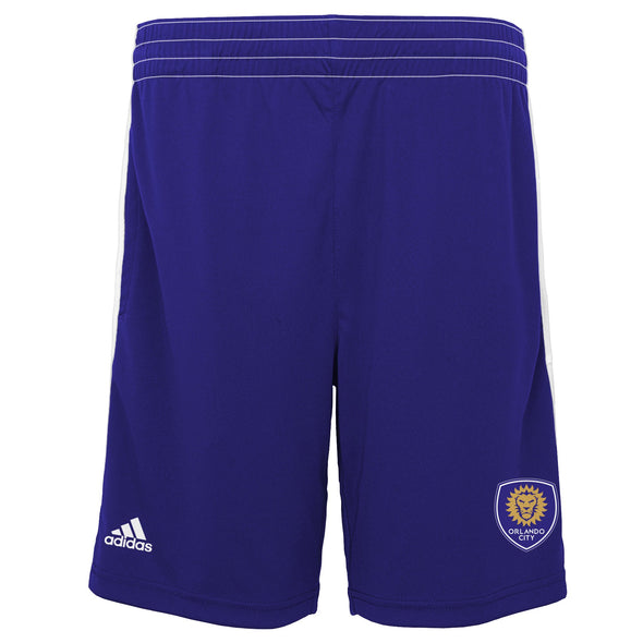 Adidas MLS Youth (8-20) Orlando City SC Fan Athletic Shorts, Purple