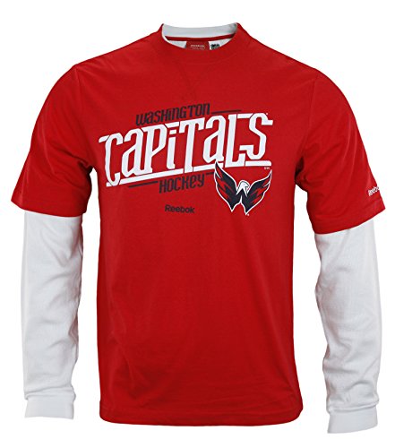 Reebok NHL Hockey Men's Washington Capitals Novelty Shirt - Red / White