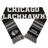 Forever Collectibles NHL Chicago Blackhawks 2 Sided Knit Wordmark Logo Scarf