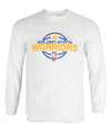 Adidas NBA Men's Golden State Warriors Athletic Basic Graphic Long Sleeve Tee, White