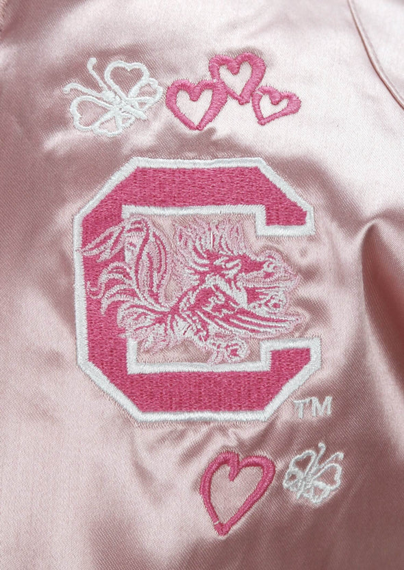 Adidas NCAA Infants South Carolina University Satin Cheer Jacket - Pink