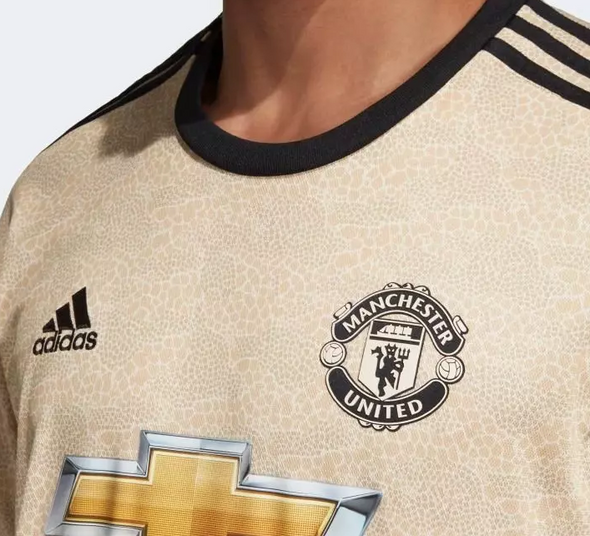 Adidas Men's Manchester United FC Away Soccer Jersey, Linen