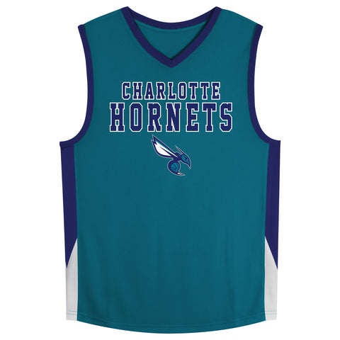 Outerstuff NBA Charlotte Hornets Youth (8-20) Knit Top Jersey with Team Logo