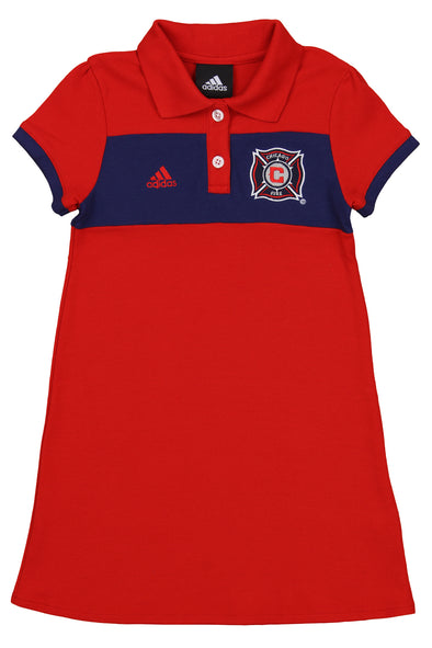 Adidas MLS Little Girls Chicago Fire Half Time Dress