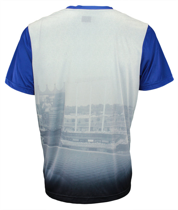Forever Collectibles MLB Men's Kansas City Royals Outfield Photo Tee