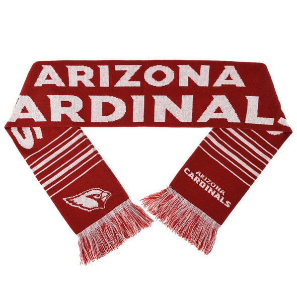 Forever Collectibles NFL Arizona Cardinals Acrylic Large Wordmark Logo Scarf, Red