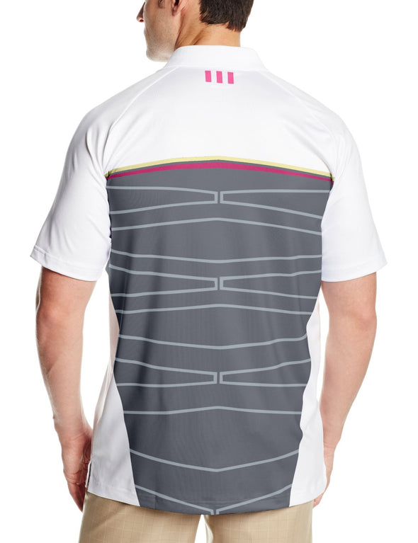 Adidas Golf Men's Puremotion Tour Climacool Geo Print Polo Shirt - Many Colors