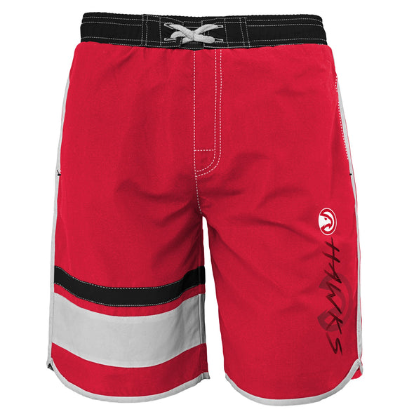 Outerstuff NBA Youth Boys (8-20) Atlanta Hawks Color Block Swim Trunks