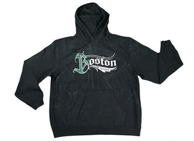 Adidas NBA Men's Boston Celtics All-Over Print Gothic Hoodie, Black