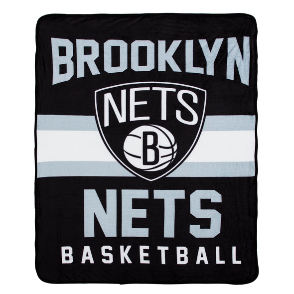 Northwest NBA Brooklyn Nets "Singular" Silk Touch Throw Blanket, 45" x 60"