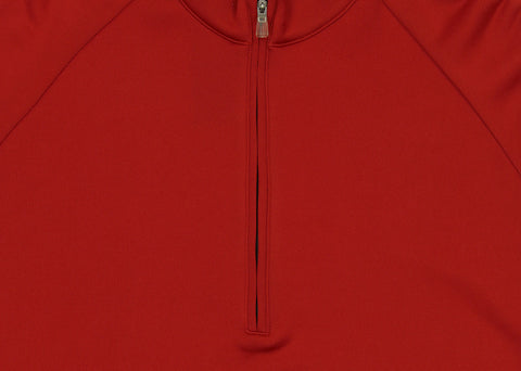 Adidas Men's Performance Quarter Zip Climacool Pullover Sweater, Red