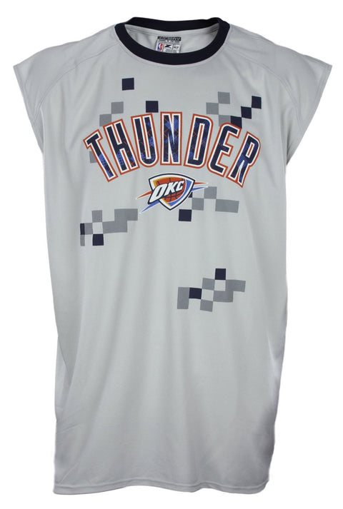 Zipway NBA Men's Big and Tall Oklahoma City Thunder Digi Muscle Shirt - Grey