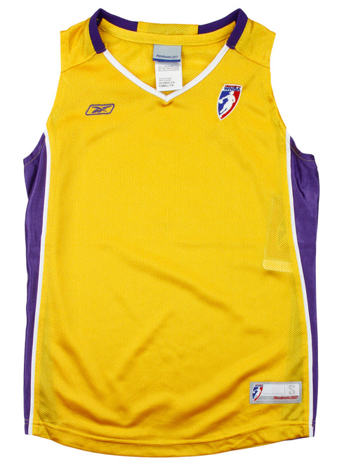Reebok WNBA Youth Girls Los Angeles Sparks Mesh Dazzle Jersey, Gold