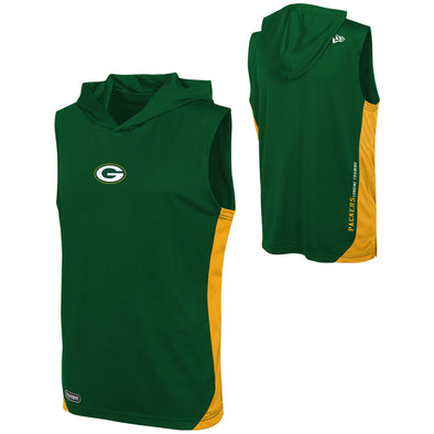 New Era NFL Men's Green Bay Packers Champions Flair Hooded Muscle T-Shirt