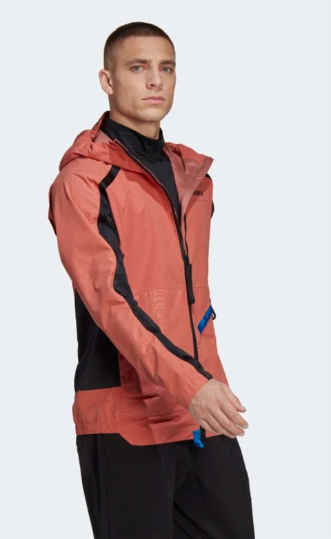 Adidas Men's Terrex Utilitas RAIN.RDY Jacket, Magic Earth/Black
